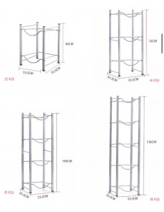 Raft Depozitare Bidoane 19 Litri - 3 Sertare 2