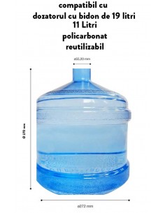 Bidon Apa 11L Dozator Apa Policarbonat