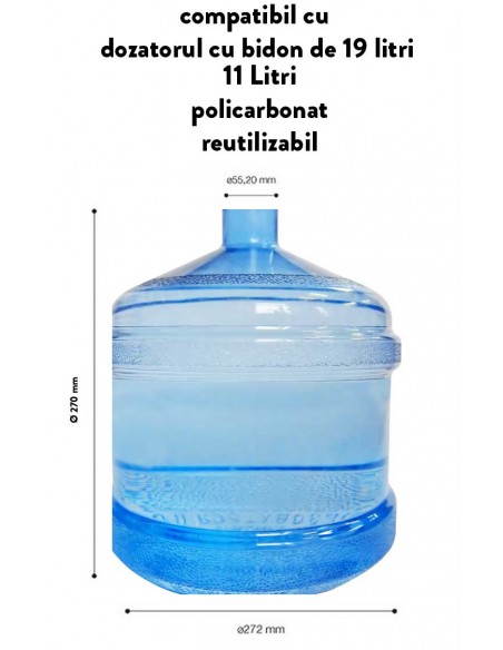Bidon Apa 11L Dozator Apa Policarbonat