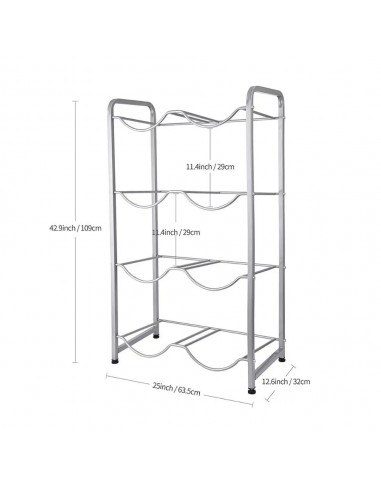 Raft Depozitare Bidoane 19 Litri - 8 Sertare